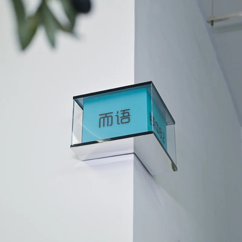 户外双层l形转角灯箱LED照明广告标牌定制