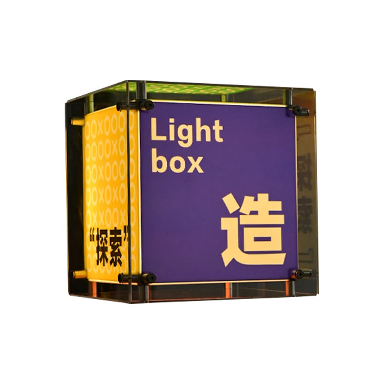 工厂定制DIY组装风格商店标志照明发光二极管标志广告灯箱亚克力灯箱广告箱