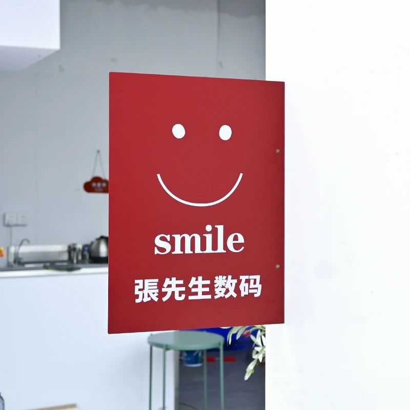 商业标志、不锈钢双面标志、室外门牌、广告板