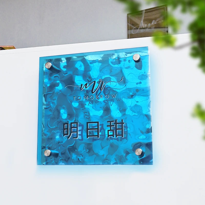 创意双层广告牌商店入口亚克力标志商务门牌，亚克力毛坯，亚克力切菜板