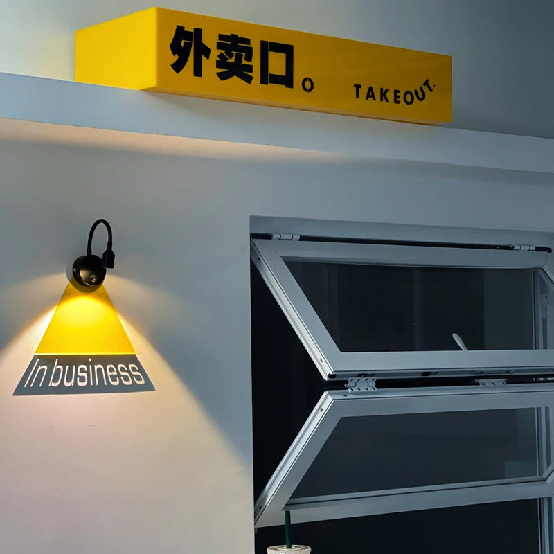 咖啡店创意logo带反光提醒门号定制