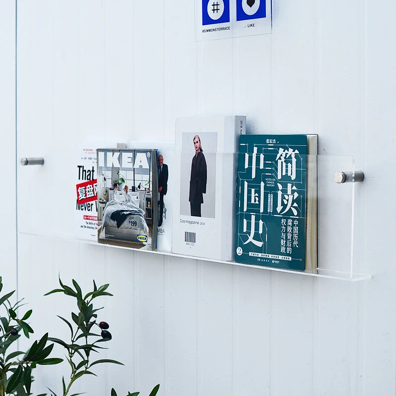 定制商店家居壁挂式时尚装饰亚克力书架