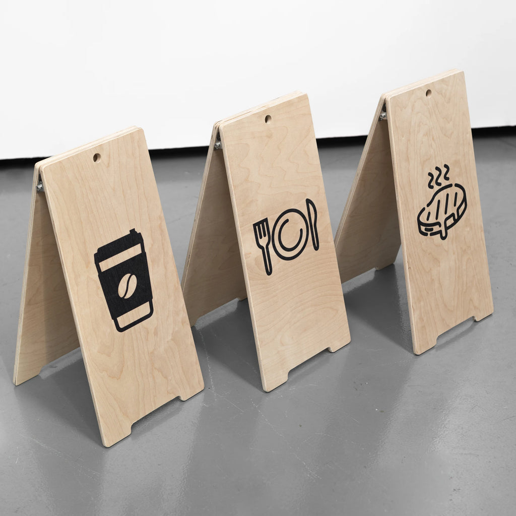 户外木质海洋板折叠a线板地板展示广告牌广告logo定制