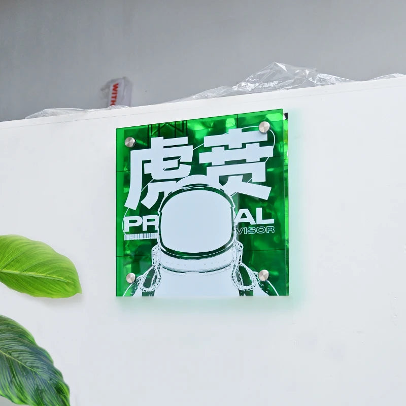创意双层广告牌商店入口亚克力标志商务门牌，亚克力毛坯，亚克力切菜板