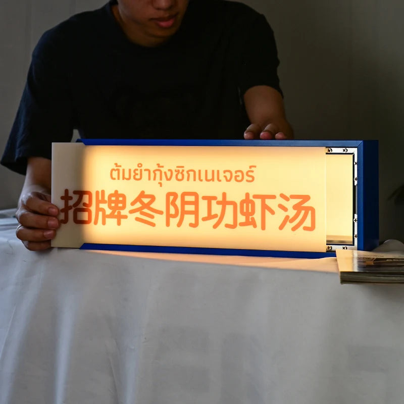 菜单灯箱商店餐具展示移动灯箱商店照明标志