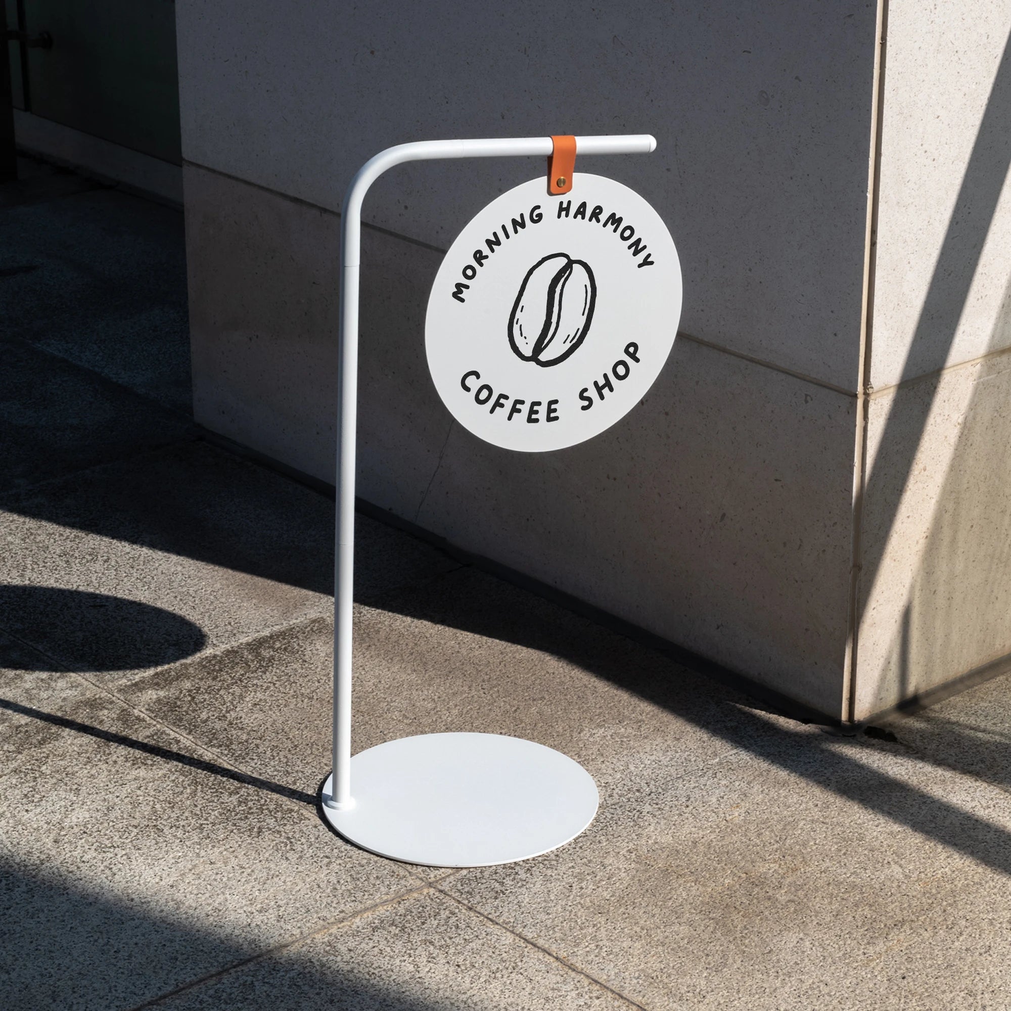 户外可拆卸落地式展示板，悬挂标牌，双面logo定制