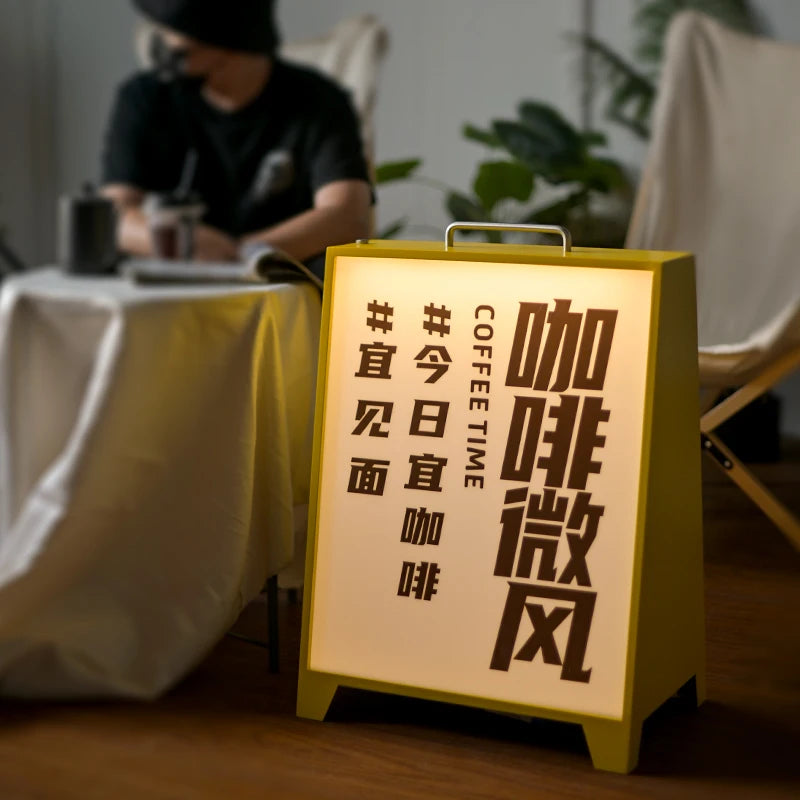 防雨、防晒、充电、户外落地广告便携式灯箱