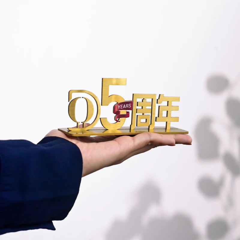 钛不锈钢桌面标牌豪华高档立体人物logo桌板定制