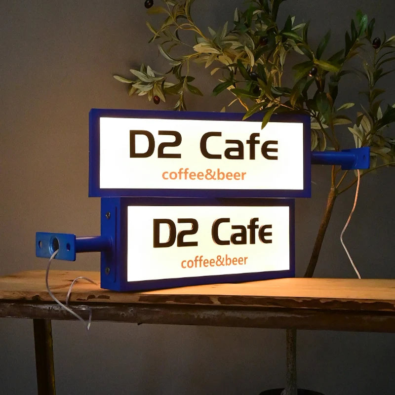 亚克力灯箱定制3D字母照明广告牌服装店前标牌