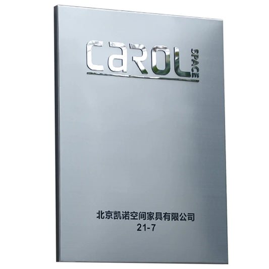 3D立体金属门牌，不锈钢公司广告牌，咖啡店广告牌，定制金属风格