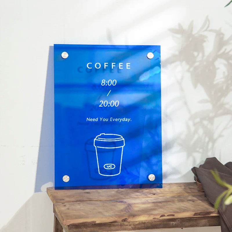 透明亚克力门牌定制公司店铺logo广告标牌门头招牌门洞牌匾悬挂标牌
