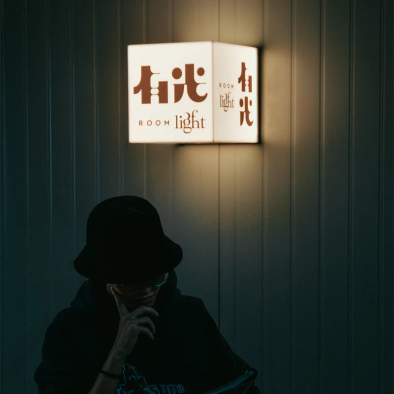 牛奶白色亚克力灯箱广告灯箱商店可定制广告标志灯箱