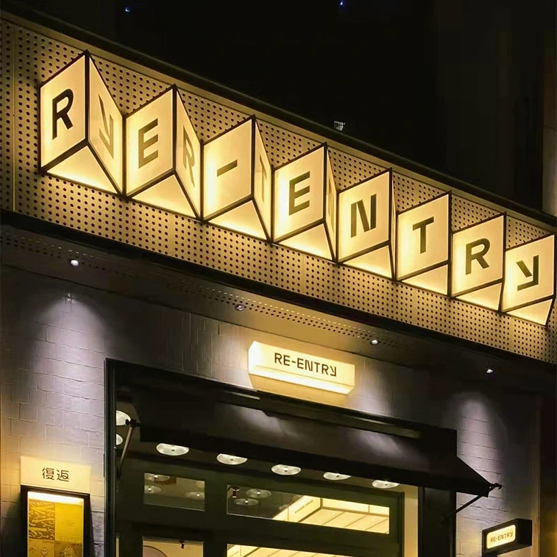 用于店面、餐厅、咖啡店和店面的定制LED广告灯箱丙烯酸灯箱