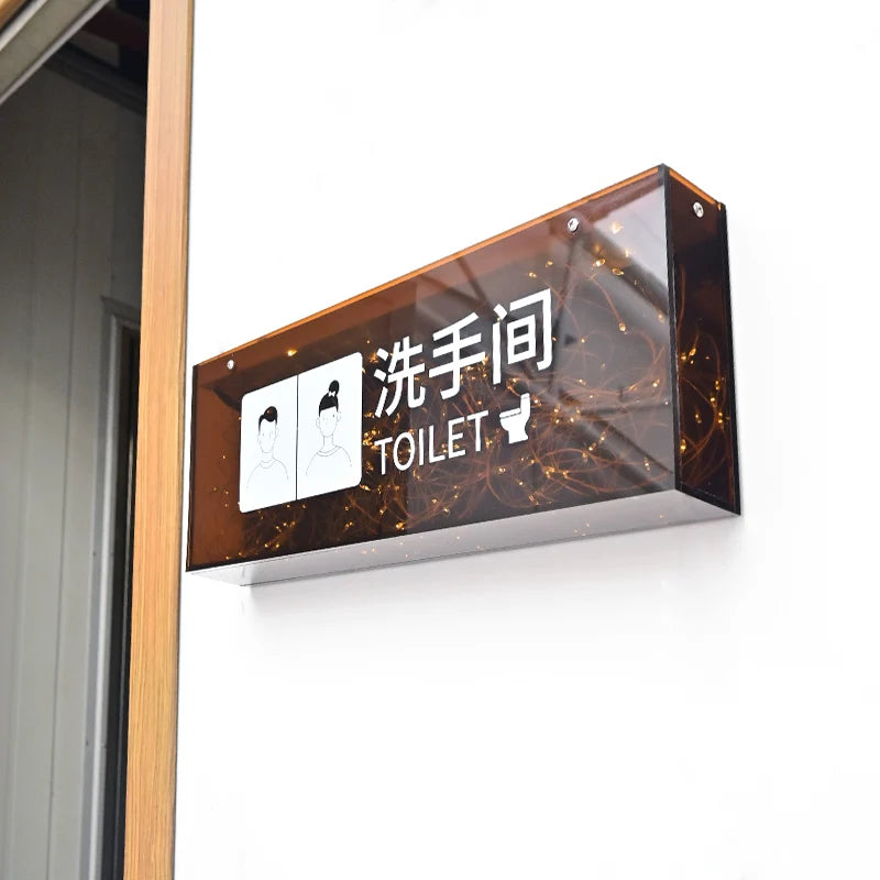 室内装饰道具萤火虫灯箱亚克力灯箱LED发光广告标牌定制
