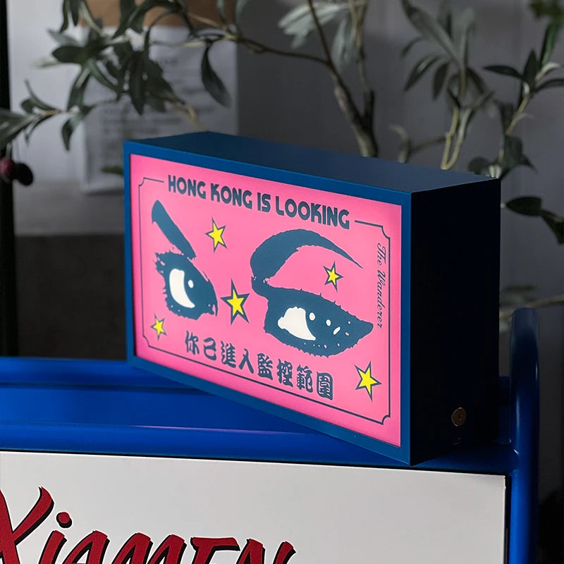 移动夜光灯箱台式灯箱亚克力灯箱广告盒店广告logo