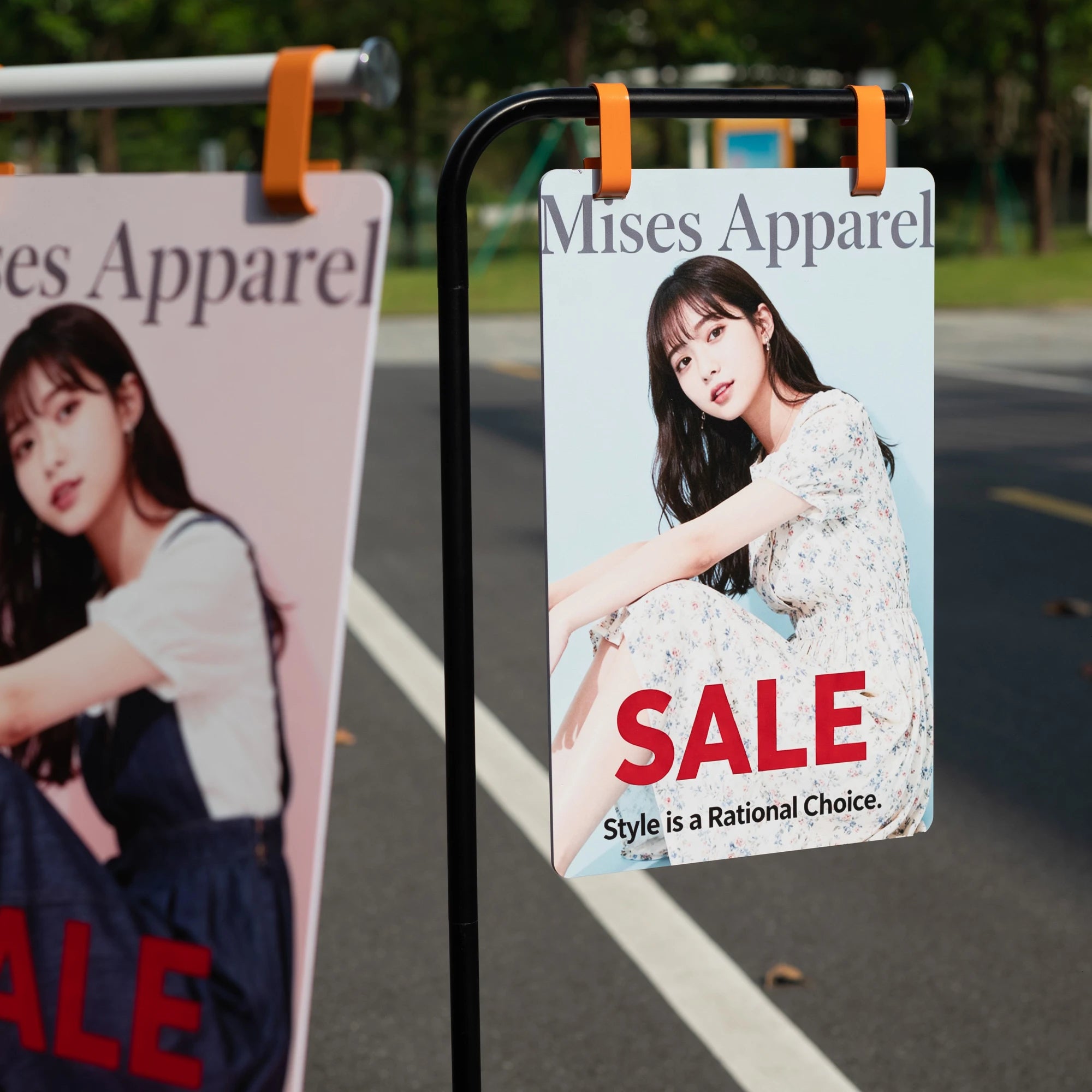 组装半标品、可移动双面侧挂标牌、落地展示牌、广告标识定制