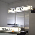 酒吧天花板亚克力灯箱定制服装店广告标牌挂门标牌