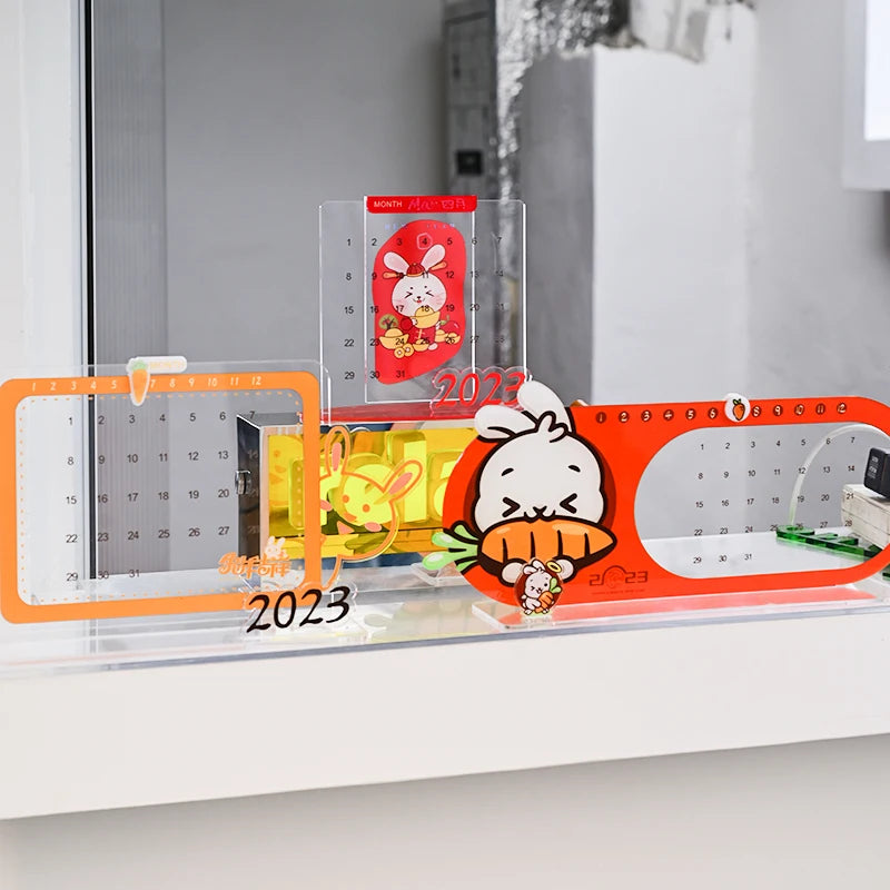 桌面标志显示DIY字符3D标志亚克力日历定制