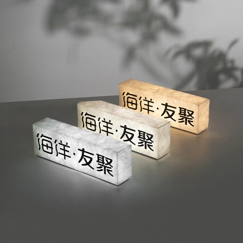 杜邦纸型亚克力充电灯箱桌面装饰灯箱三光色温type-C充电