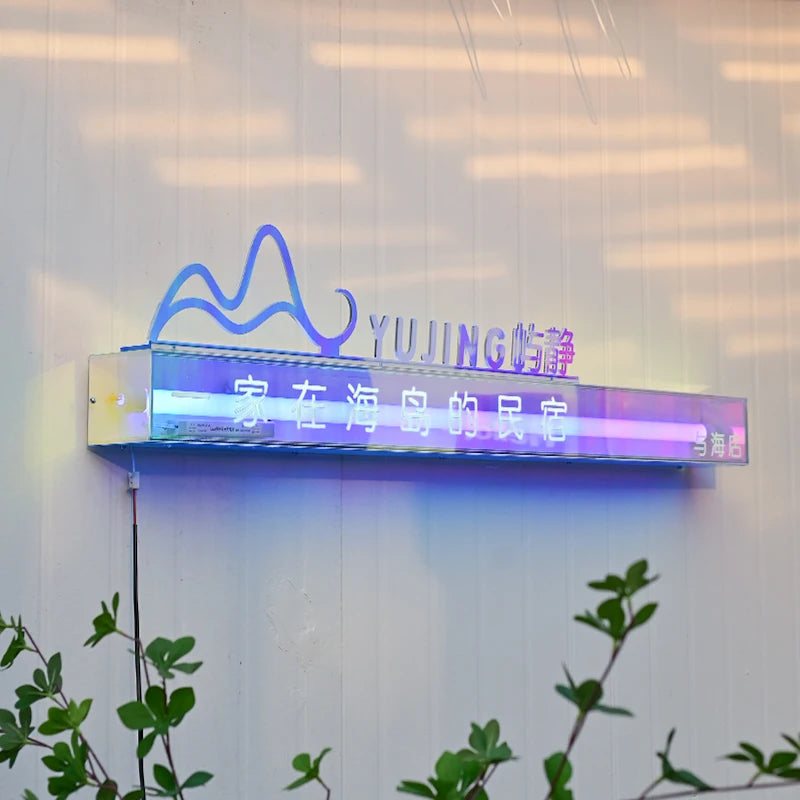 户外防水，时尚，彩色亚克力灯箱，3D logo广告定制