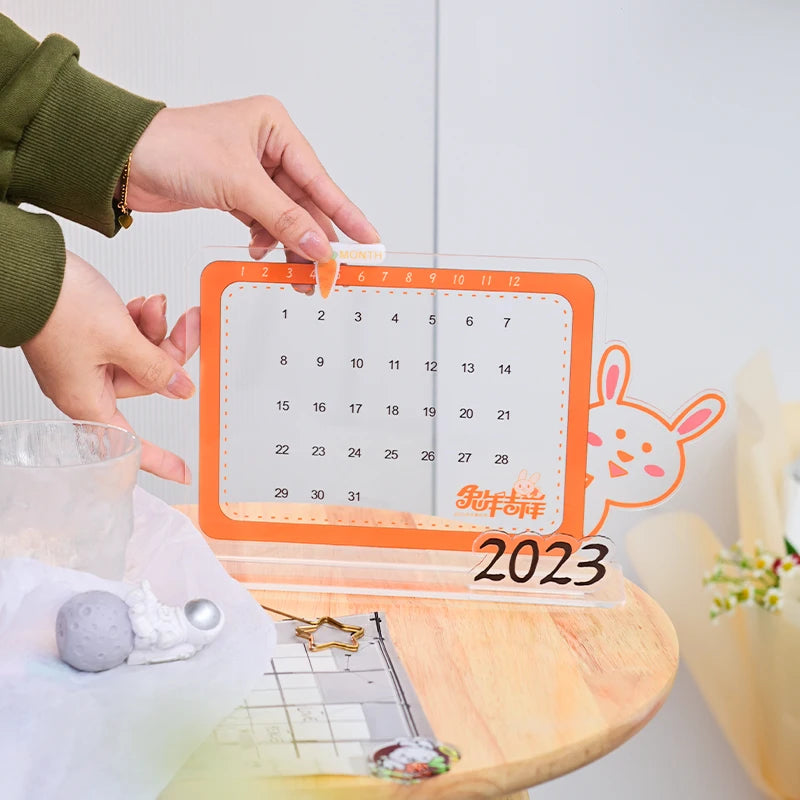 桌面标志显示DIY字符3D标志亚克力日历定制