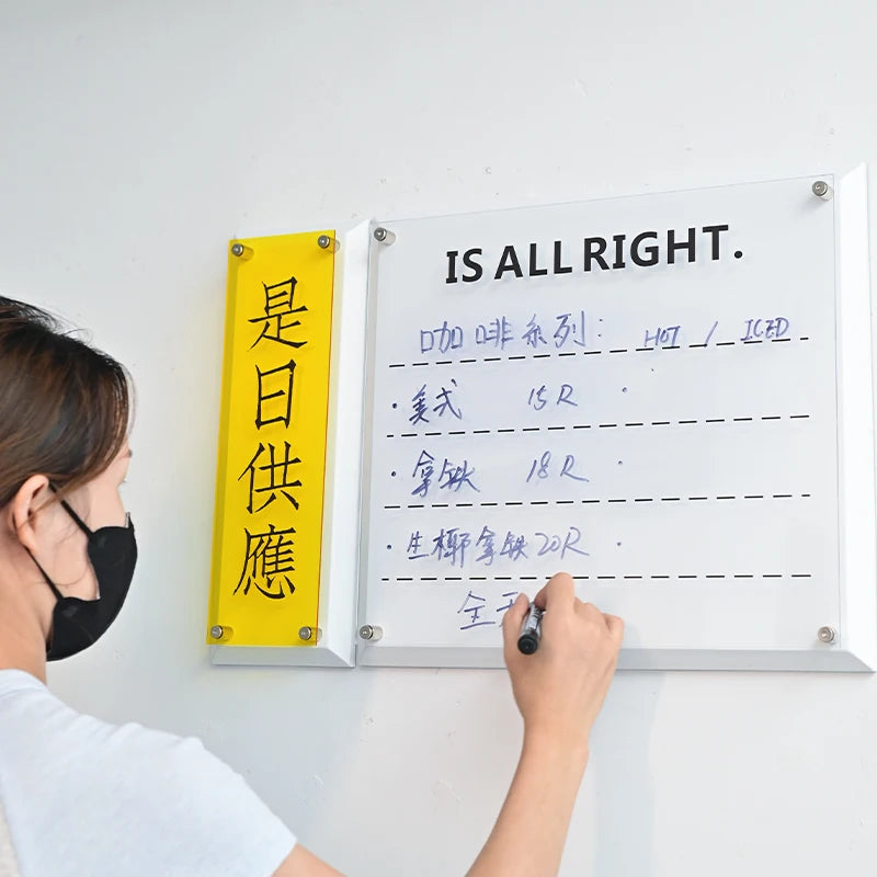 定制双层组合店亚克力招牌店广告牌菜单门牌logo