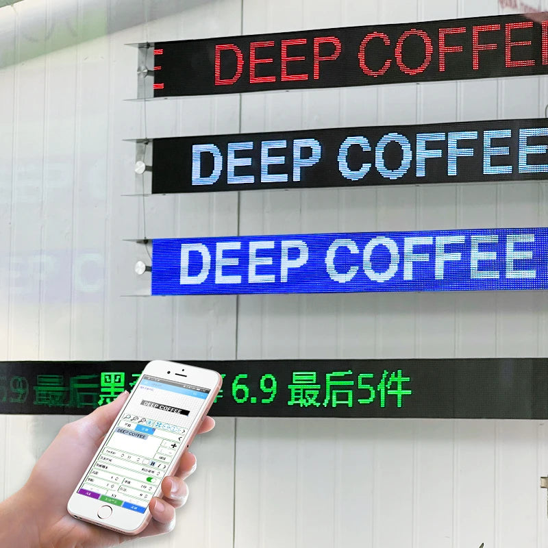 商店标志发光二极管显示屏广告屏可以背面安装/悬挂两用灯箱
