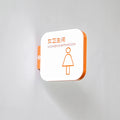 侧挂磁性门板卫生间标牌办公室门板双面内容磁性可更换设计易换