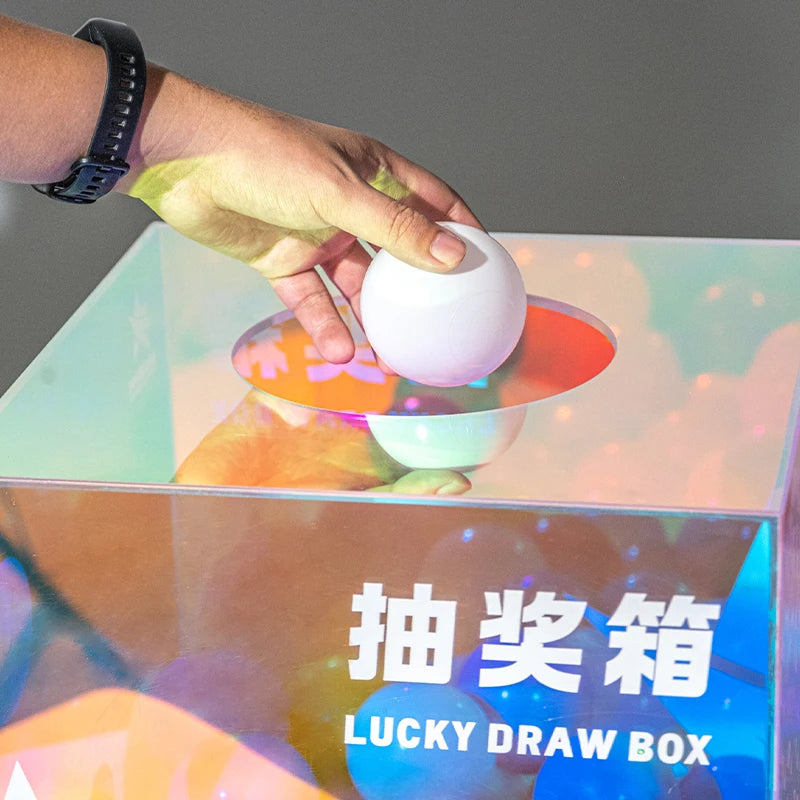 幻影彩色亚克力盒桌面组装装饰广告展示盒用于搬运物品