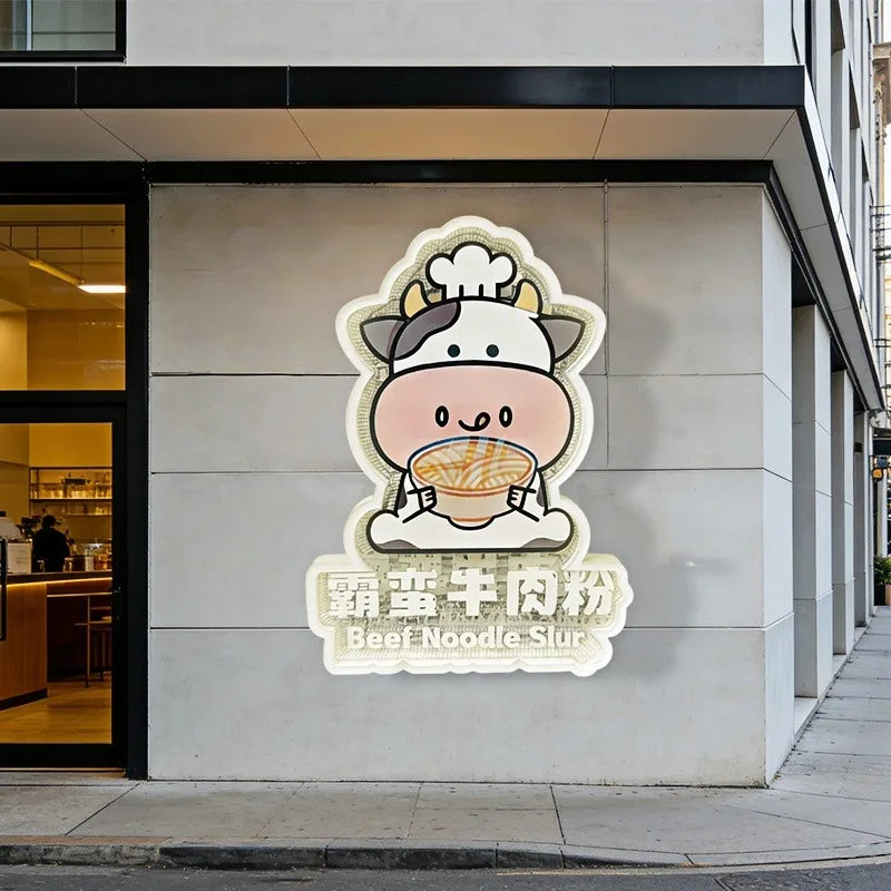 壁挂式深海镜面广告灯箱广告标识定制