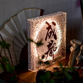 石材纹理亚克力灯箱创意圈彩色发光二极管照明标牌店铺标牌定制