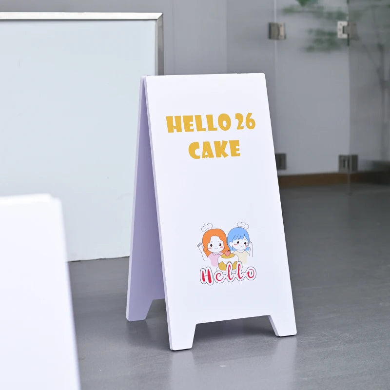 定制双面展示板折叠pvc板落地广告牌展示架