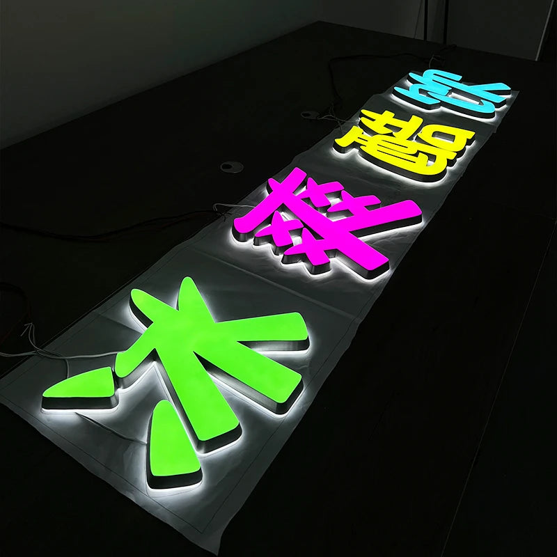 室内装饰标牌，广告，LED亚克力迷你字符，照明字符定制