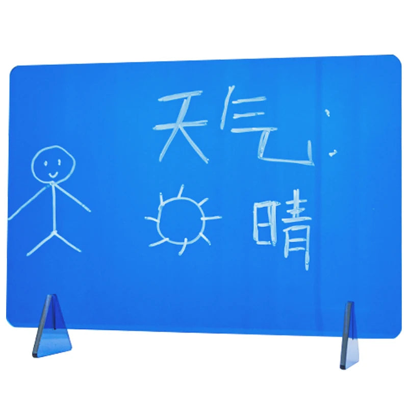 桌面亚克力手写板、留言板、记字板、带白板笔的可擦书写板