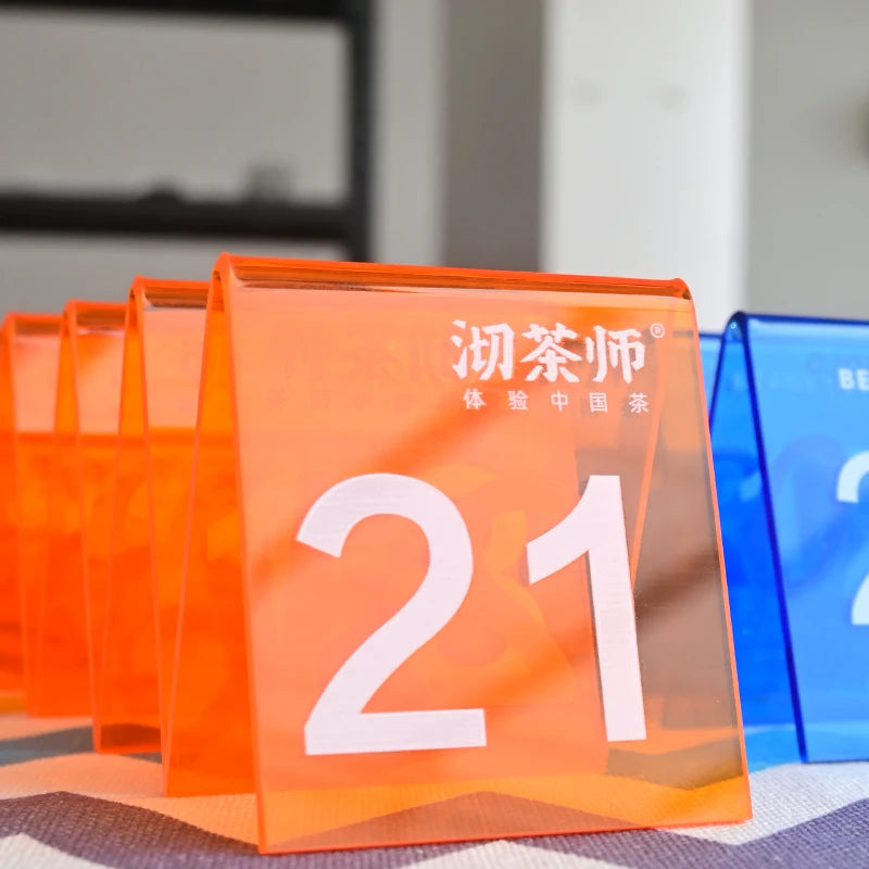 亚克力桌面号牌桌面桌子设置广告标志吧餐厅a型座位号