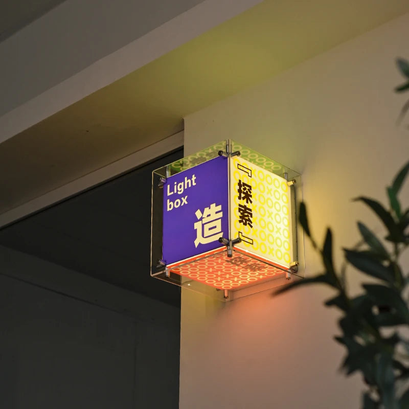 工厂定制照明图案标志发光二极管标志广告标志亚克力灯箱