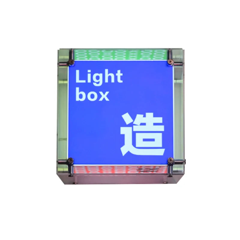 发光二极管灯箱标志户外定制商店广告牌，壁挂式DIY组装亚克力灯箱标志广告盒