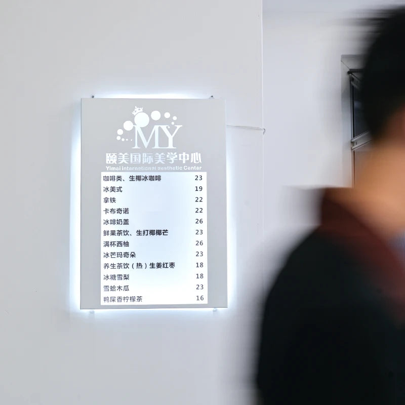 镂空发光不锈钢灯箱广告牌定制颜色可选
