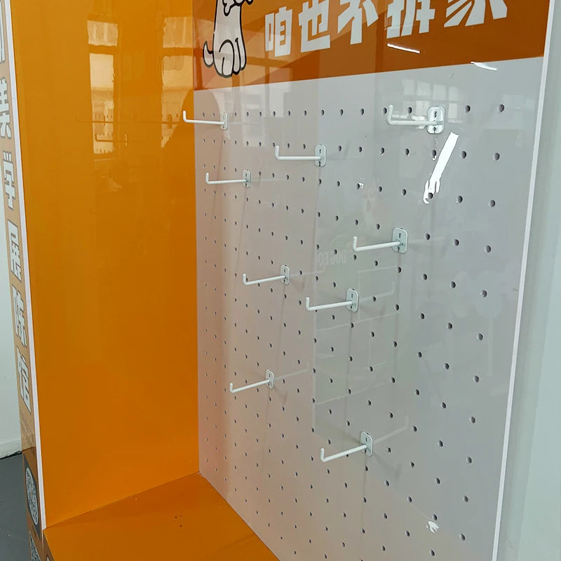 超市落地PVC广告展示盒促销产品展示墙展示盒定制