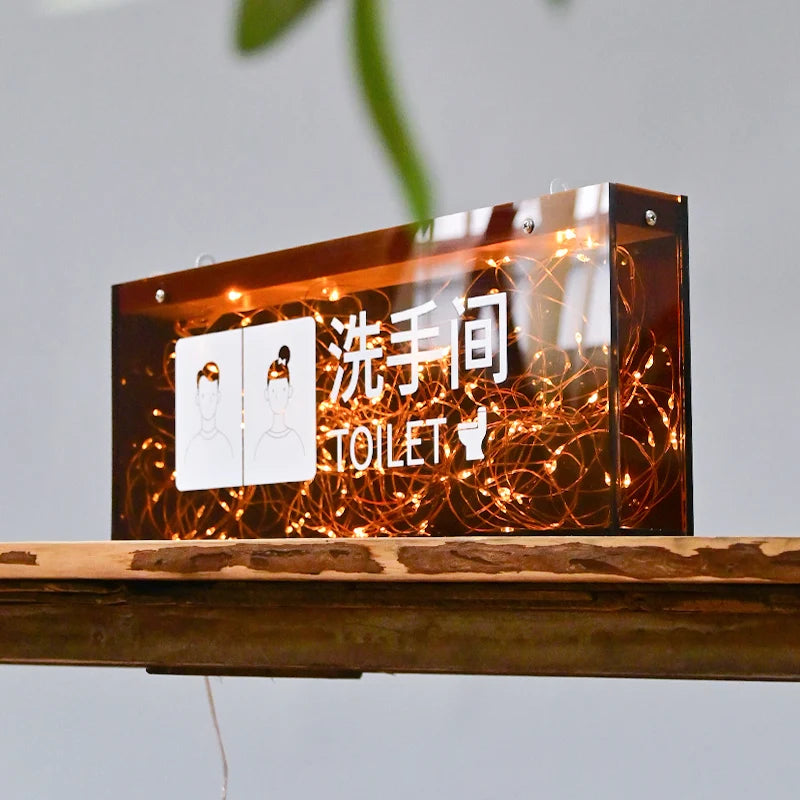 室内装饰道具萤火虫灯箱亚克力灯箱LED发光广告标牌定制