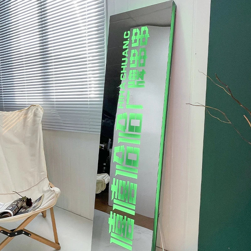 创意亚克力镂空灯箱镜不锈钢发光二极管广告牌门头标志灯标牌定制