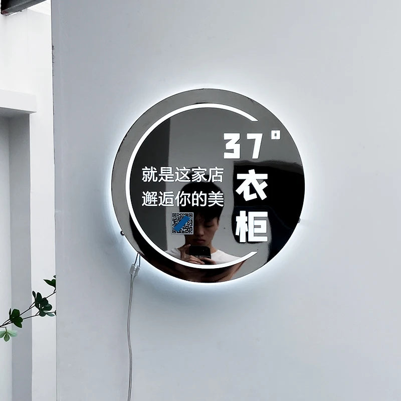 照明不锈钢镂空亚克力定制咖啡店灯箱背光门牌