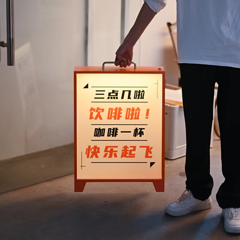 户外落地式防水灯箱户外照明灯箱展示促销信息亚克力灯箱