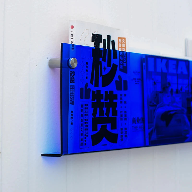 定制商店家居壁挂式时尚装饰亚克力书架