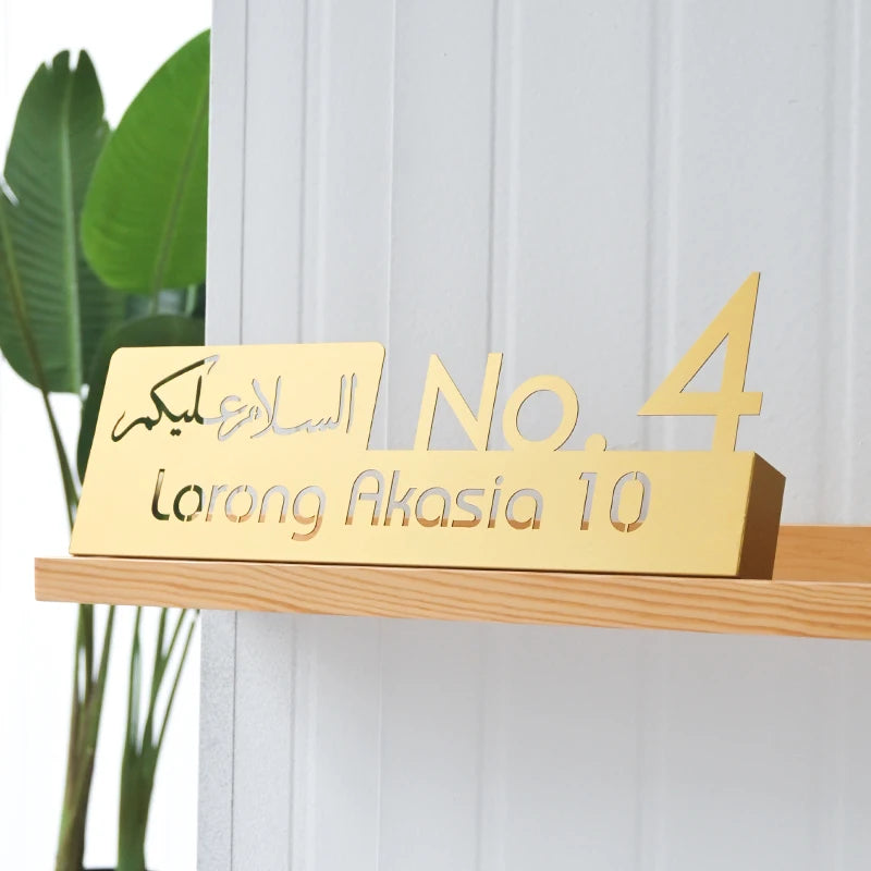 激光切割不锈钢烤漆门Logo，家用门牌定制