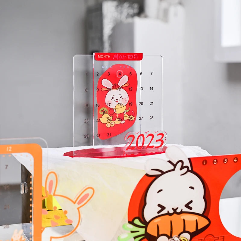 桌面标志显示DIY字符3D标志亚克力日历定制