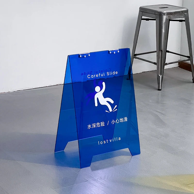 彩色亚克力a型落地式站立标志外站立标志彩色商店亚克力标志