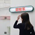 制造商提供定制的不锈钢灯箱广告牌，带照明墙壁标志亚克力灯箱