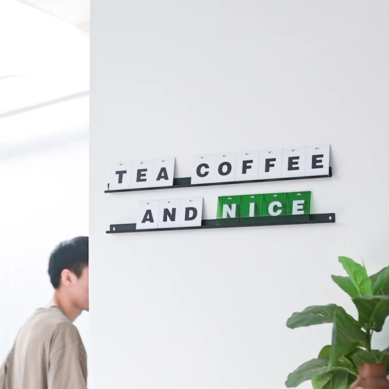 咖啡店、发廊、背景墙标志、可移动丙烯酸菜单、价格显示、广告牌