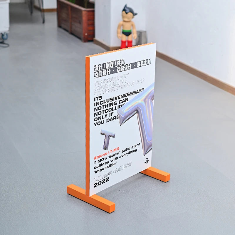 定制双面展示架，用于购物中心展览广告牌，家具店和落地式展示架